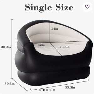 Single Twin Size Inflatable Sofa Couch